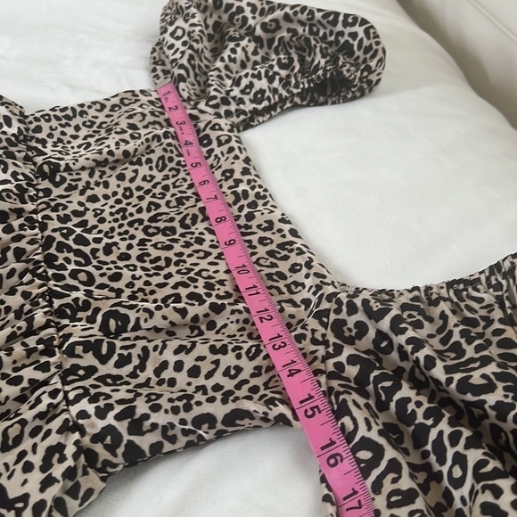 NWT Entro cream and brown cheetah dress. Size S - Picture 5 of 7